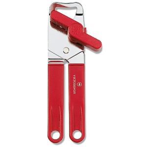 VICTORINOX(ビクトリノックス) カンオープナー 簡単に缶のふたを開けることができる缶切り レッド 円形刃の手動式カンオープナー 栓抜き｜kirelab-net
