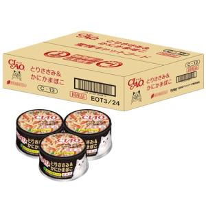チャオ (CIAO) キャットフード とりささみ&かにかまぼこ マルチカラ― 猫 85グラム (x 24) (まとめ買い)｜kirelab-net