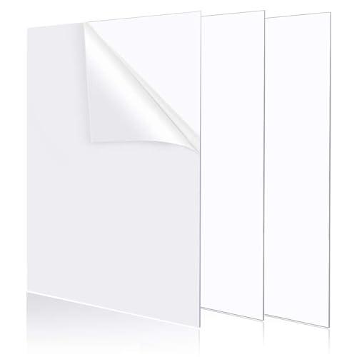 Yoimize アクリル板 1 mm厚 30cmx 40cm 3枚セット 透明プラスチック板 保護フ...