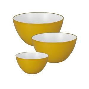 シービージャパン(CB JAPAN) 耐熱ボウル [マスタード] 14cm / 18cm / 20cm 3サイズセット 深型で混ぜやすい 電子レ｜kirelab-net