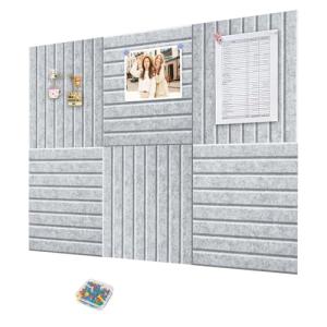 Yunihome 壁用大型コルクボード 6枚パック 60cm*90cm フェルト掲示板壁タイル ホーム キッチン 学校 オフィス 壁装飾 複数色｜kirelab-net