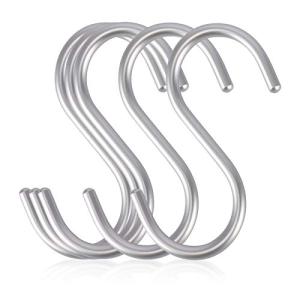 labato S字フック Sじフック フック S字 汎用フック Sカン 耐荷重15kg 5枚セット エスフック 吊り下げ カーテンかけ 小物掛け｜kirelab-net