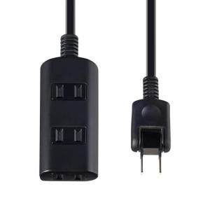 エルパ(ELPA) 扉付タップラン 電源タップ 延長コード 125V 5m 3個口 ブラック WBT-N3050B(BK)｜kirelab-net