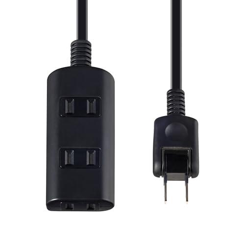 エルパ(ELPA) 扉付タップラン 電源タップ 延長コード 125V 5m 3個口 ブラック WBT...