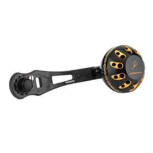 ゴメクサス ?L75 鍛造カーボンリールハンドル ダイワ シマノ ベイトリール対応 シングルハンドル シーボーグ ソルティガ オシアコンクエスト｜kirelab-net
