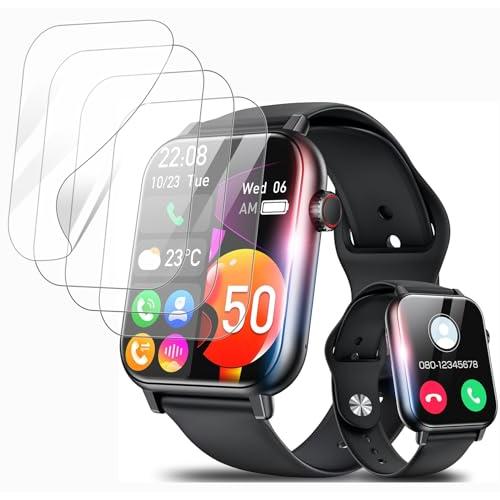 4枚セット対応 GOOSERA スマートウォッチ 2.06 インチ フィルム保護フィルムBAOLIN...