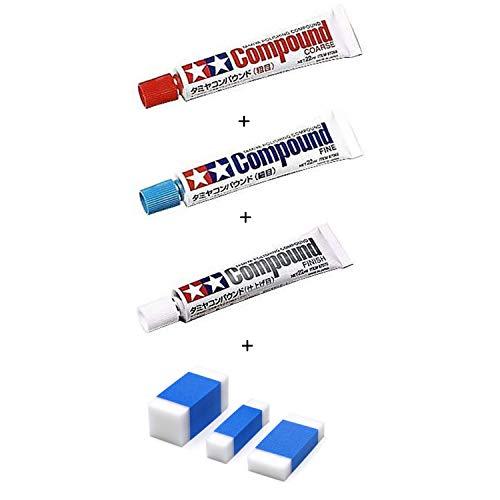 タミヤ コンパウンド(粗目) + タミヤ コンパウンド(細目) + タミヤ コンパウンド (仕上げ目...