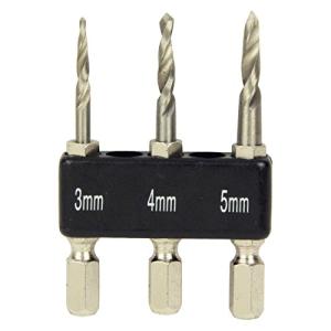SK11(エスケー11) 木工用 六角軸 ショート下穴ドリルセット 3本入り 3.0 4.0 5.0mm｜kirelab-net
