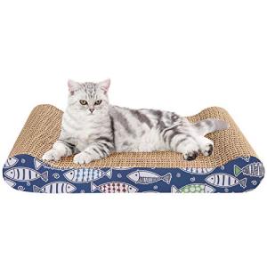 Blueekin 猫 つめとぎ 猫用爪とぎ ダンボール 高密度 耐久 ねこ つめとぎ マット 省スペース 家具破壊防止 運動不足改善 寂しさ解消｜kirelab-net