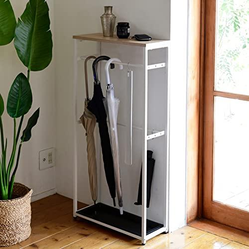山善(YAMAZEN) 傘立て (傘かけ) 玄関 スリム 70cm傘対応 幅50×奥行20×高さ10...