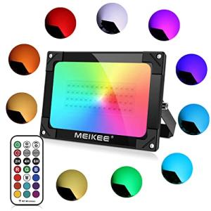 MEIKEE RGB投光器 雰囲気 フラッド ライト 屋外 カラーライト 調光調節 クリスマス ウェディング バー ホテル ラウンジ クラブ用の｜kirelab-net
