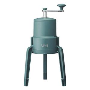 ドウシシャ 氷かき器 手動 LivE かちわり手動かき氷器 収納袋付き 製氷カップ付き グリーンIS-D-20GR｜kirelab-net