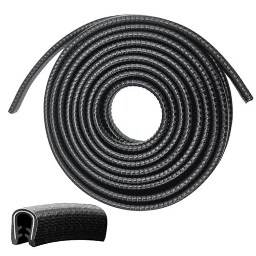 OOBA 車用ドアモール 黒 ドア衝突防止 U型 車ドアエッジプロテクター ドアモール 5M長さ 車...