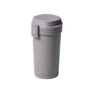 シービージャパン 水筒 タンブラー 400ml ダークグレー [食洗機対応] ワンタッチ開閉式 真空断熱 2層構造 ワンタッチタンブラー400｜kirelab-net