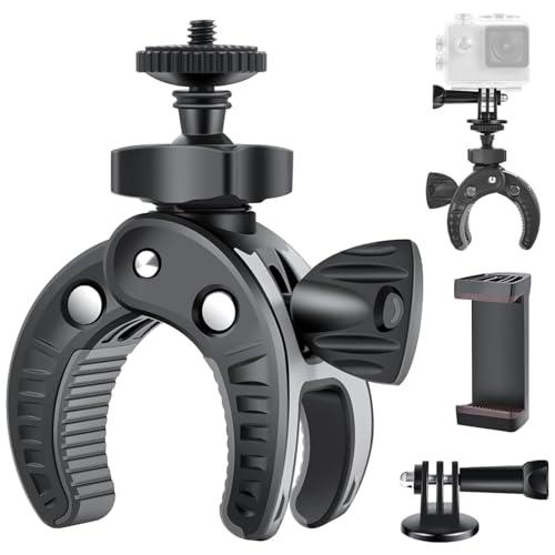 UTEBIT バイク カメラマウント 開脚幅最大45mm 自転車 カメラマウント 耐荷重0.7kg ...