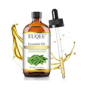 EUQEE アロマオイル エッセンシャルオイル レモングラス 天然100％ 精油 118ML アロマディフューザー用｜kirelab-net