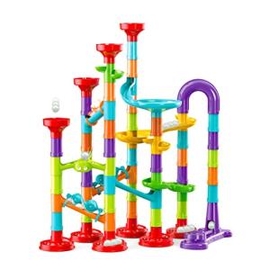 YongnKids ビーズコースター スロープトイ ビー玉転がし おもちゃ ビー玉 組み立て おもちゃ ルーピング つみき DIY 子供 おもち｜kirelab-net