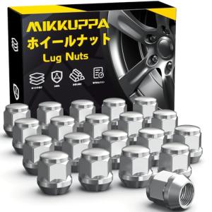 MIKKUPPA ホイールナット M12×P1.25 ニッサン・スバル・スズキに適用 テーパ一座 ナット シルバー 19HEX 長さ25 mm｜kirelab-net