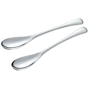 下村企販 食べやすい カレースプーン 2本組 日本製 食洗機対応 スリムで食べやすい ピカピカのミラー仕上げ シンプルなデザイン 全長18.5c｜kirelab-net