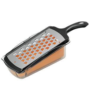 下村工業 日本製 プログレード スピードおろし容器ザル付き 食洗機 対応 PG-634 シルバー/ブラック/イエロー｜kirelab-net