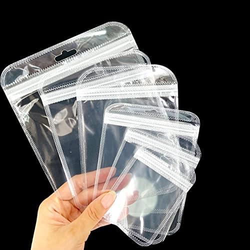 Charming Decorationジュエリー袋 PVC パッキング 50枚入 透明 穴付き ミニ...