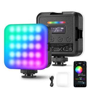 NEEWER RGB62 マグネットRGBビデオライト アップグレード版APPコントロール 360°フルカラー LEDカメラライト コールドシュ｜kirelab-net