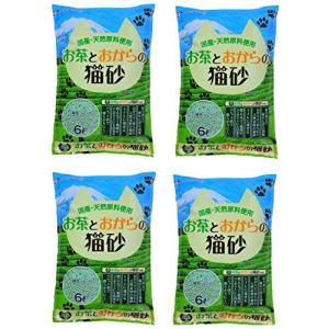常陸化工 お茶とおからの猫砂 6L×4個｜kirelab-net