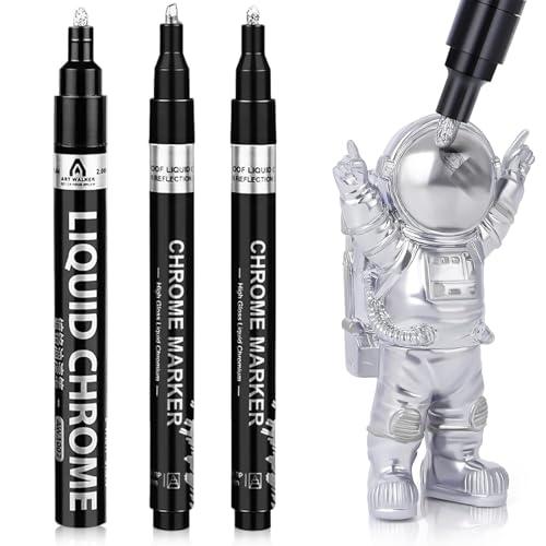 KALOLINNA 銀メッキ 補修ペン シルバードマーカーペン 3個セット DIY用品 塗るだけでメ...