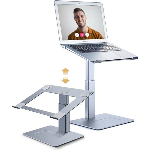 Supamir ノートパソコンスタンド 高い 座る立つ両用 pcスタンド 高さ調整 パソコンスタンド...