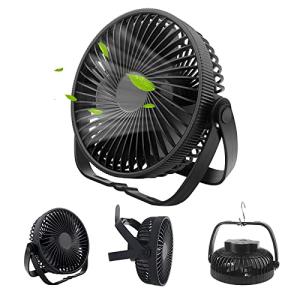 卓上扇風機 静音 USB扇風機 キャンプ扇風機 360度角度調整 3段階風量 パワフル送風 USB給電と充電式 TYPE-C デスクファン 吊り｜kirelab-net