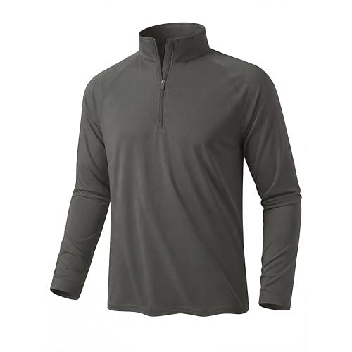 [KEFITEVD] ラッシュガード メンズ ハーフジップ スポーツｔシャツ ドライ ロンt トレー...