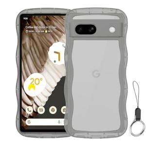 Google Pixel 6A ケース クリアブラック ウェーブ ピクセル 6A TPU波状のバンパー 透明 スマホケース かわいい うねうね｜kirelab-net