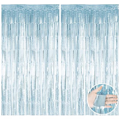 サムコス タッセルカーテン 2個セット 100cm*200cm キラキラ フリンジカーテン 背景 明...