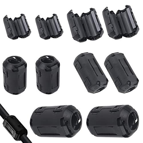 フェライトコア ノイズフィルター ノイズ 除去 電源線 高周波 ノイズ カット ノイズ吸収 内径 3...