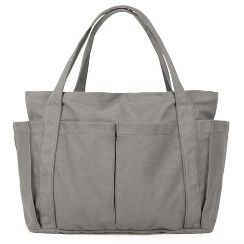 [imeetu] トートバッグ マザーズバッグ キャンバス トート レディース メンズ 肩掛けバッグ...