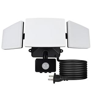 Depuley センサーライト 屋外 人感 コンセント 防水 3灯 防犯ライト 50W 4000lm フリーアーム式 6500k 超高輝度 コー｜kirelab-net
