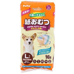 ペティオ (Petio) 犬用オムツ zuttone 介護から生まれた紙おむつ L 16枚 ホワイト｜kirelab-net