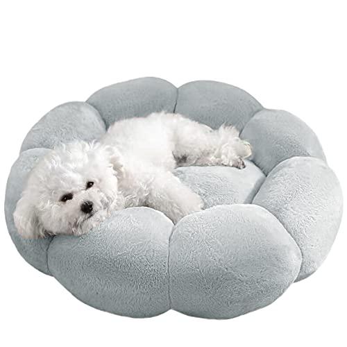 Bidason ペット ベッド 犬 クッション ドーナツ もこもこ ふわふわ 可愛い 花型 暖かい ...