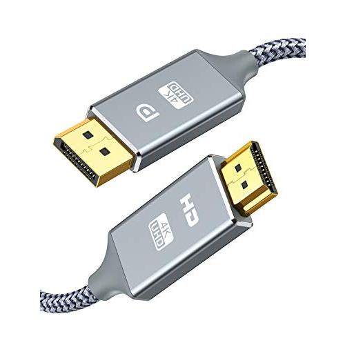 Snowkids DisplayPort to HDMI ケーブル 1.8m 4K解像度対応 ディス...