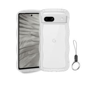 Google Pixel 6A ケース クリア ウェーブ ピクセル 6A TPU波状のバンパー 透明 スマホケース かわいい うねうね グーグル｜kirelab-net