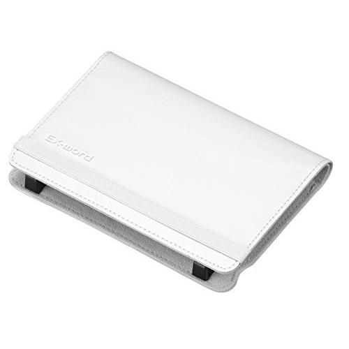 カシオ 純正 EX-word 電子辞書用ケース ブックカバータイプ ホワイト XD-CC2505WE