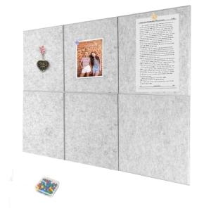 Yunihome 壁用大型コルクボード 6枚パック 60cm*90cm フェルト掲示板壁タイル ホーム キッチン 学校 オフィス 壁装飾 複数色｜kirelab-net