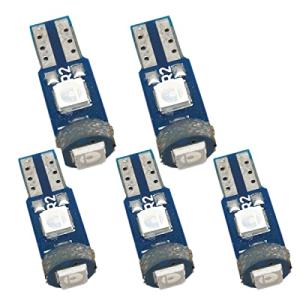 T5 LED メーター球 パネル球 エアコン球 ウェッジ球 ブルー 青 ダッシュボード メーター インパネ エアコンパネル ルーム 12V 車用｜kirelab-net