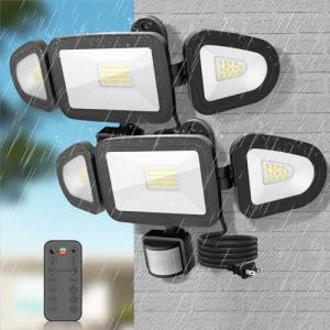 CLY LEDセンサーライト 屋内/屋外使用可 人感センサー LED投光器 42W 昼白色 6500K フラッドライト リモコン操作 自動点灯/｜kirelab-net