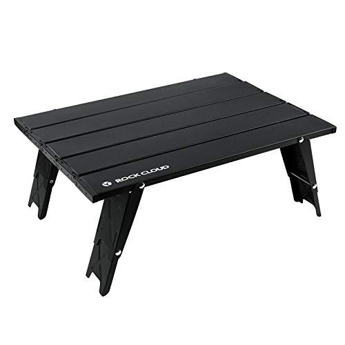 Rock Cloud アウトドアテーブル 高さ調節 キャンプ ミニ ローテーブル アルミ製 折りたた...