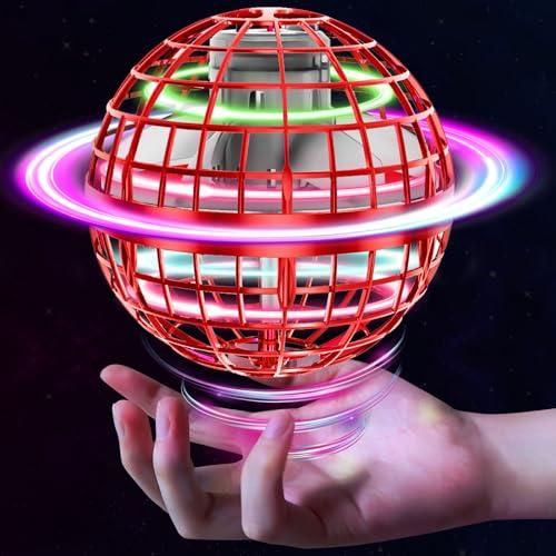 Tikduckフライングボール ジャイロ飛行ライトボール おもちゃ ホバリング ブーメランスピナー ...