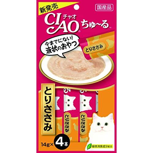 チャオ (CIAO) ちゅ~る とりささみ 4本 6個セット