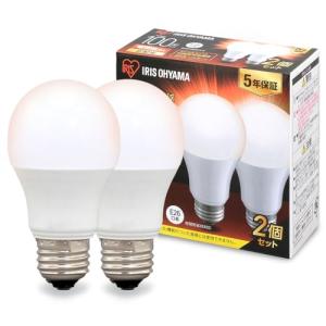 E26アイリスオーヤマ LED電球 100W形相当 電球色 口金直径26mm 広配光 2個パック 密閉器具対応 LDA12L-G-10T62P｜ルミナスエイト ヤフー店