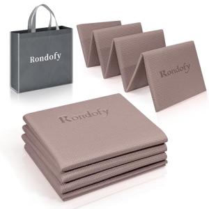 Rondofy ヨガマット 折りたたみ 6mm トレーニングマット 折り畳み 持ち運びに便利 エクササイズマット フィットネス ピラティス ヨガ｜kirelab-net