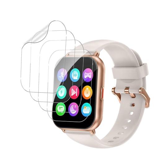 4枚セットFor RUIMEN H1 スマートウォッチ 1.85インチ フィルム Mosasa 保護...